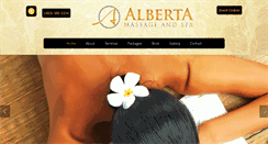 Desktop Screenshot of albertamassageandspa.com
